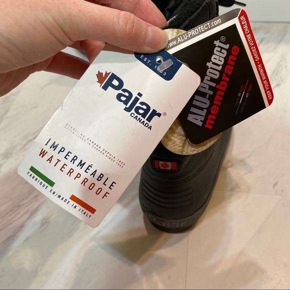 New! Pajar Selma Waterproof Black Duck Boot 6 L - Picture 7 of 12